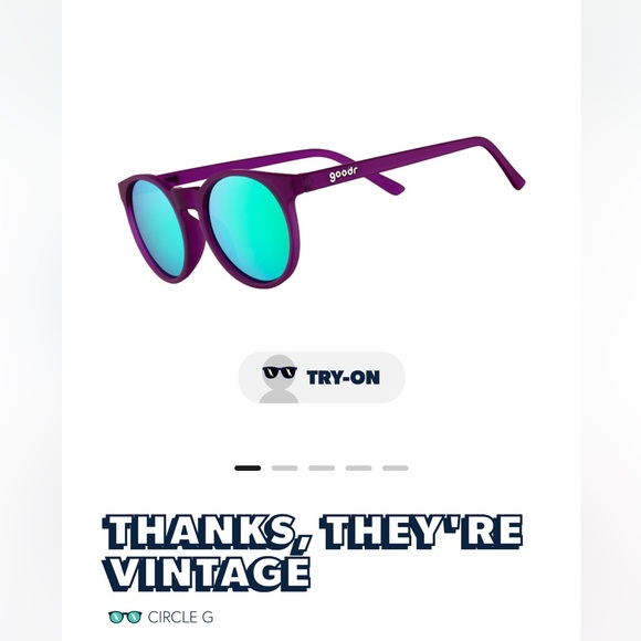 Goodr Thanks, They’re Vintage Sunglasses - Picture 1 of 3